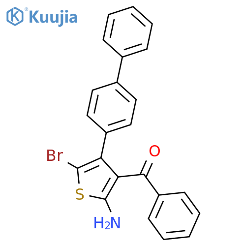 Methanone, (2-amino-4-[1,1'-biphenyl]-4-yl-5-bromo-3-thienyl)phenyl- structure