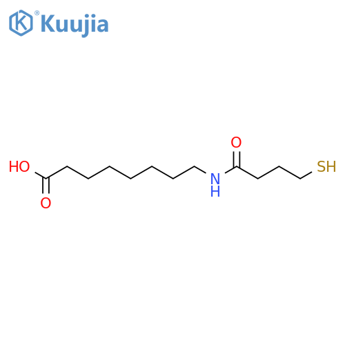 8-(4-Sulfanylbutanamido)octanoic acid structure