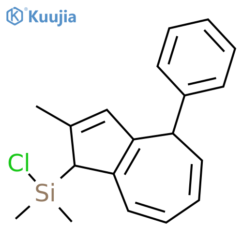 Silane, chloro(1,4-dihydro-2-methyl-4-phenyl-1-azulenyl)dimethyl- structure