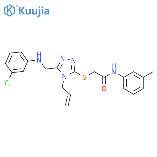2-((4-ALLYL-5-[(3-CHLOROANILINO)METHYL]-4H-1,2,4-TRIAZOL-3-YL)SULFANYL)-N-(3-METHYLPHENYL)ACETAMIDE structure