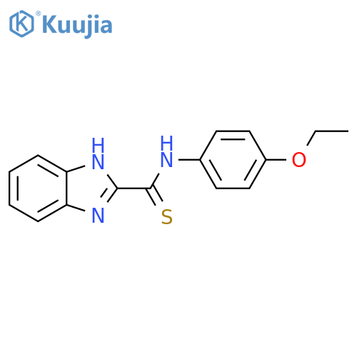 N-(4-ethoxyphenyl)-1H-1,3-benzodiazole-2-carbothioamide structure