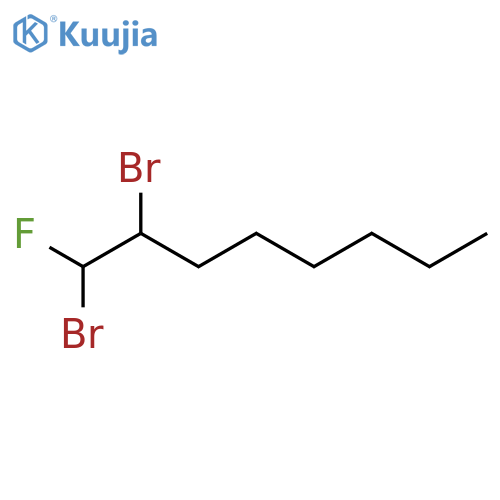Octane, 1,2-dibromo-1-fluoro- structure