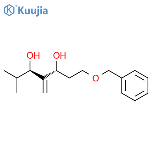 3,5-HEPTANEDIOL, 6-METHYL-4-METHYLENE-1-(PHENYLMETHOXY)-, (3R,5R)- structure