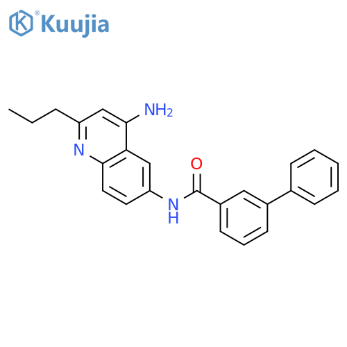 [1,1'-BIPHENYL]-3-CARBOXAMIDE, N-(4-AMINO-2-PROPYL-6-QUINOLINYL)- structure