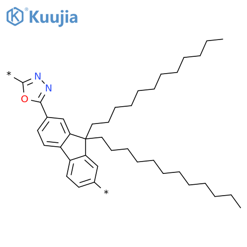 POLY[1,3,4-OXADIAZOLE-2,5-DIYL(9,9-DIDODECYL-9H-FLUORENE-2,7-DIYL)] structure