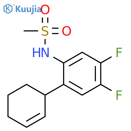 METHANESULFONAMIDE, N-[2-(2-CYCLOHEXEN-1-YL)-4,5-DIFLUOROPHENYL]- structure