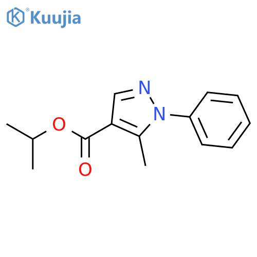 1H-PYRAZOLE-4-CARBOXYLIC ACID, 5-METHYL-1-PHENYL-, 1-METHYLETHYL ESTER structure