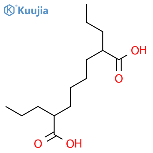 Octanedioic acid, 2,7-dipropyl- structure