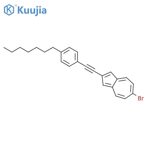 AZULENE, 6-BROMO-2-[(4-HEPTYLPHENYL)ETHYNYL]- structure