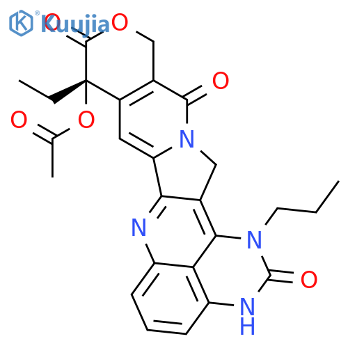1H,12H-PYRANO[3'',4'':6',7']INDOLIZINO[2',1':5,6]PYRIDO[4,3,2-DE]QUINAZOLINE-2,10,13(9H)-TRIONE, 9-(ACETYLOXY)-9-ETHYL-3,15-DIHYDRO-1-PROPYL-, (9S)- structure