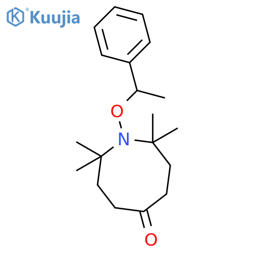5(2H)-Azocinone, hexahydro-2,2,8,8-tetramethyl-1-(1-phenylethoxy)- structure