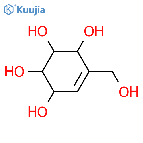 5-Cyclohexene-1,2,3,4-tetrol, 5-(hydroxymethyl)- (9CI) structure