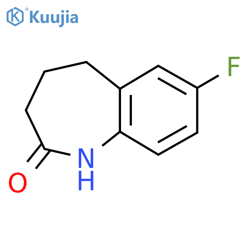 7-Fluoro-1,3,4,5-tetrahydro-1-benzazepin-2-one structure