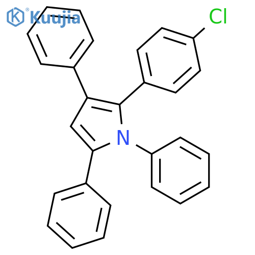 1H-PYRROLE, 2-(4-CHLOROPHENYL)-1,3,5-TRIPHENYL- structure