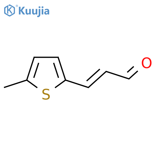 3-(5-methylthiophen-2-yl)prop-2-enal structure
