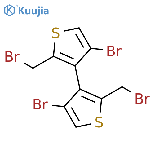 4,4'-Dibromo-2,2'-bis(bromomethyl)-3,3'-bithiophene structure