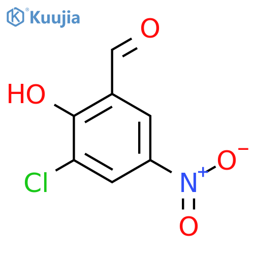 3-Chloro-2-hydroxy-5-nitrobenzaldehyde structure