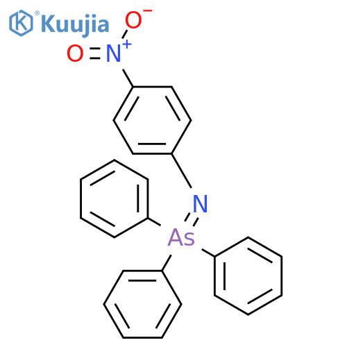 Benzenamine, 4-nitro-N-(triphenylarsoranylidene)- structure
