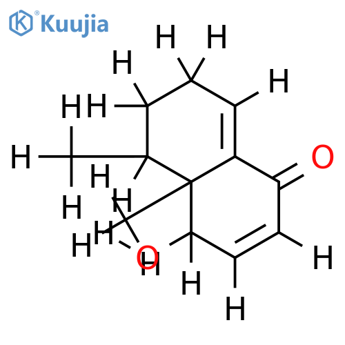 6beta-6-Hydroxy-11,12,13-trinor-1(10),7-nardosinadien-9-one structure