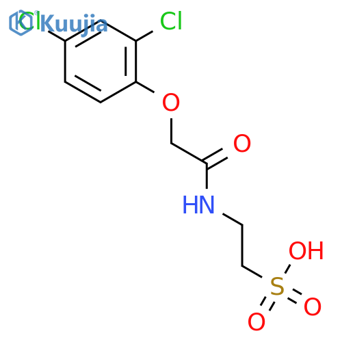 Ethanesulfonic acid, 2-[[(2,4-dichlorophenoxy)acetyl]amino]- structure