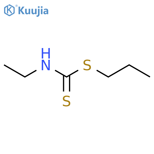Carbamodithioic acid,ethyl-, propyl ester (9CI) structure