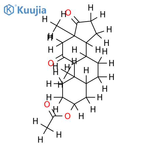 Ac-(3beta,5alpha,9beta)-3-Hydroxyandrostane-11,17-dione structure