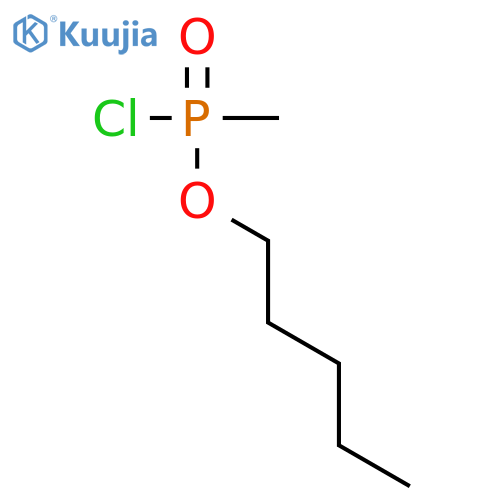 Phosphonochloridic acid, methyl-, pentyl ester structure
