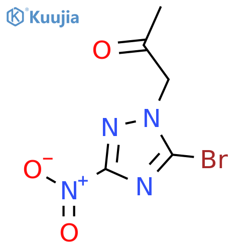 1-(5-bromo-3-nitro-1H-1,2,4-triazol-1-yl)propan-2-one structure