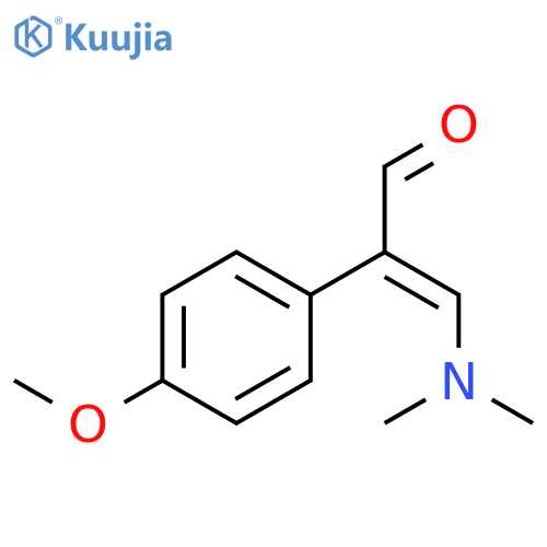 3-(dimethylamino)-2-(4-methoxyphenyl)prop-2-enal structure