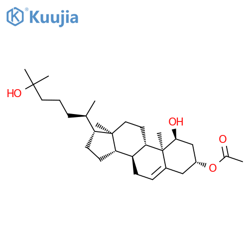Cholest-5-ene-1,3,25-triol, 3-acetate, (1a,3b)- structure