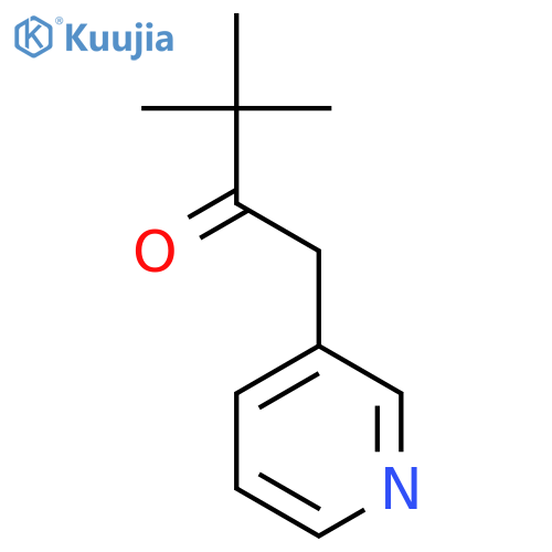 3,3-dimethyl-1-(pyridin-3-yl)butan-2-one structure