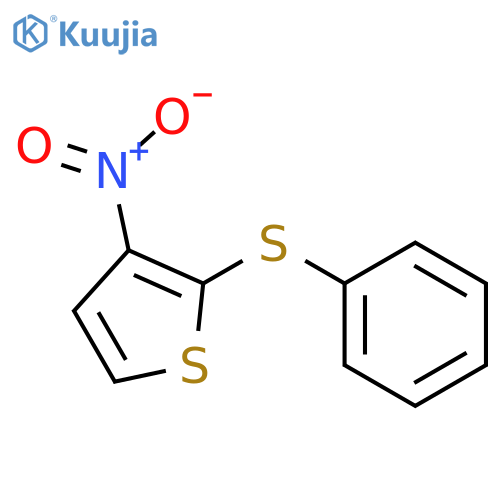 THIOPHENE, 3-NITRO-2-(PHENYLTHIO)- structure