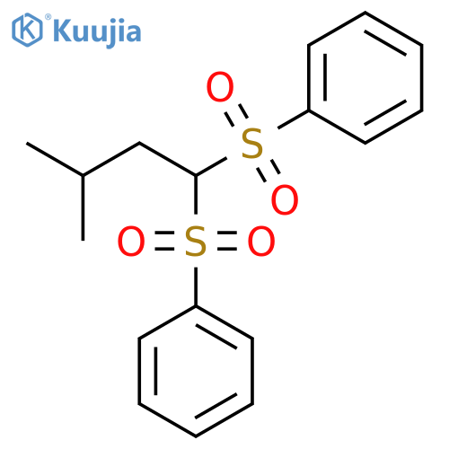 Benzene, 1,1'-[(3-methylbutylidene)bis(sulfonyl)]bis- structure