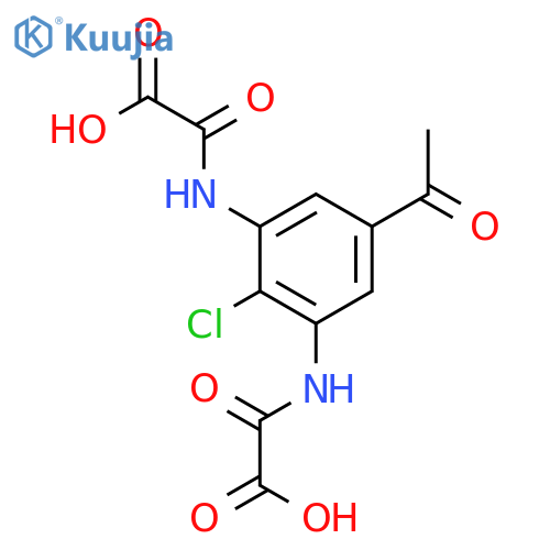 ACETIC ACID, 2,2'-[(5-ACETYL-2-CHLORO-1,3-PHENYLENE)DIIMINO]BIS[2-OXO- structure