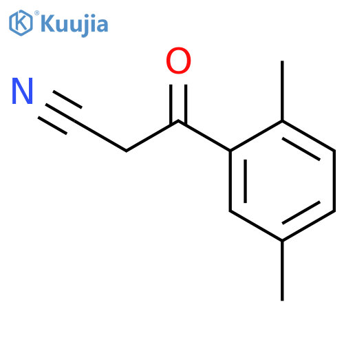 Benzenepropanenitrile,2,5-dimethyl-b-oxo- structure