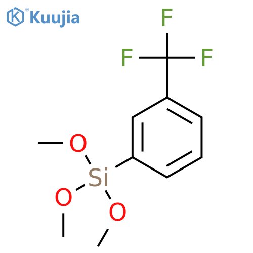 m-(TRIFLUOROMETHYL)PHENYLTRIMETHOXYSILANE structure