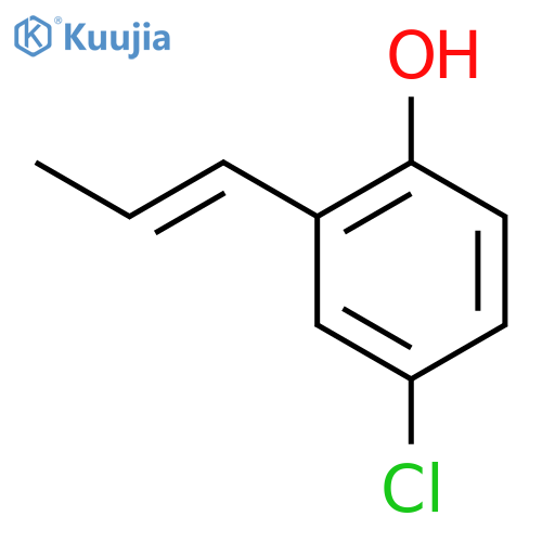 PHENOL, 4-CHLORO-2-(1-PROPENYL)- structure