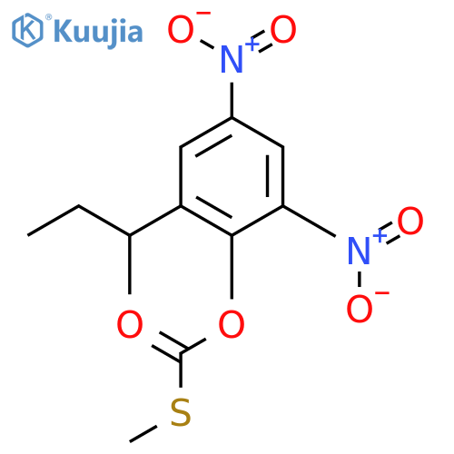 O-[2-(butan-2-yl)-4,6-dinitrophenyl] S-methyl carbonothioate structure