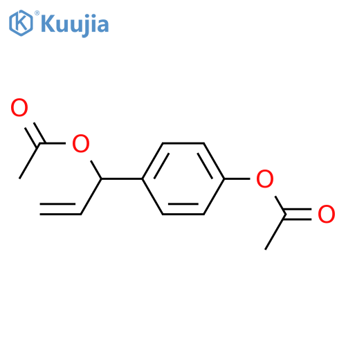 Benzenemethanol, 4-(acetyloxy)-α-ethenyl-, 1-acetate structure