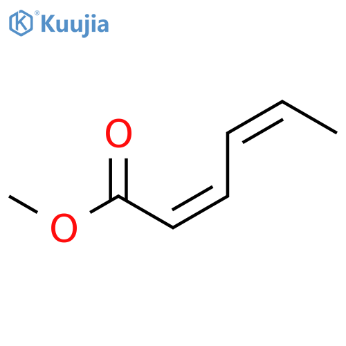 2,4-Hexadienoic acid, methyl ester, (2Z,4Z)- structure