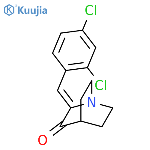 1-Azabicyclo[2.2.2]octan-3-one, 2-[(2,4-dichlorophenyl)methylene]- structure