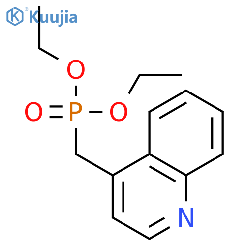 Phosphonic acid, (4-quinolinylmethyl)-, diethyl ester structure