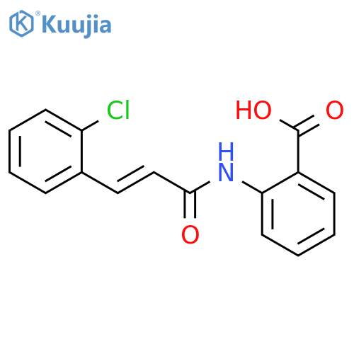 2-{[3-(2-Chlorophenyl)acryloyl]amino}benzoic acid structure