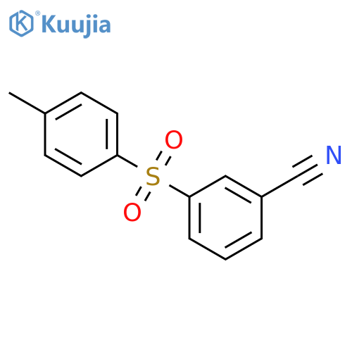 Benzonitrile, 3-[(4-methylphenyl)sulfonyl]- structure