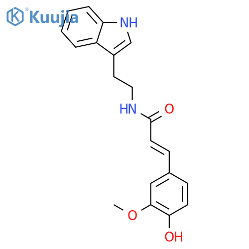 2-Propenamide,3-(4-hydroxy-3-methoxyphenyl)-N-[2-(1H-indol-3-yl)ethyl]- structure