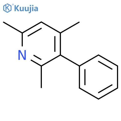 Pyridine, 2,4,6-trimethyl-3-phenyl- structure
