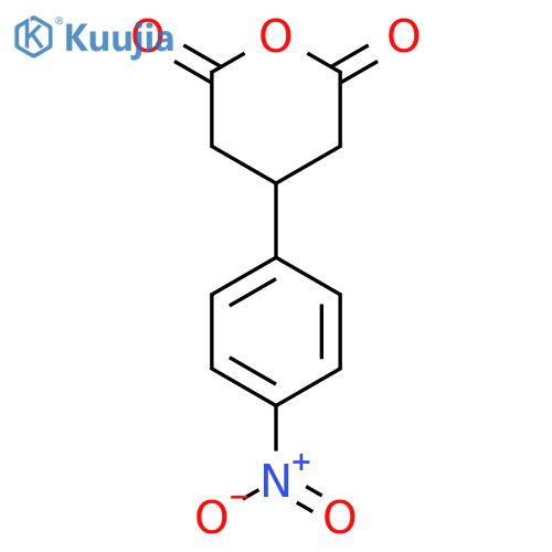 4-(4-nitrophenyl)oxane-2,6-dione structure