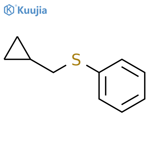 Benzene, [(cyclopropylmethyl)thio]- structure