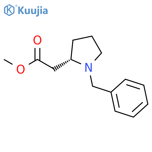 methyl 2-(2S)-1-benzylpyrrolidin-2-ylacetate structure