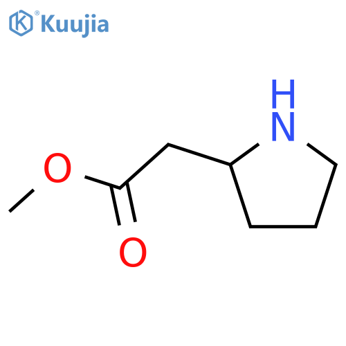methyl 2-[(2S)-pyrrolidin-2-yl]acetate structure